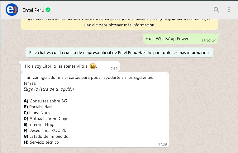 Llamar a Entel desde otro operador Movistar Claro o Bitel