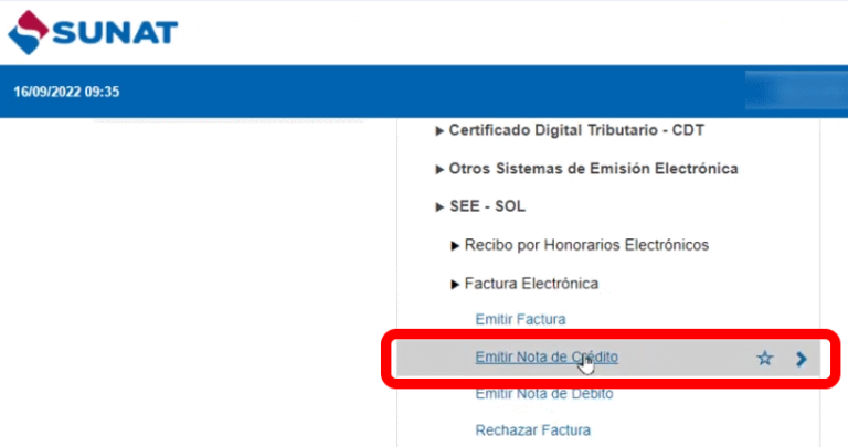 Cómo emitir una nota de crédito en SUNAT Remender PE